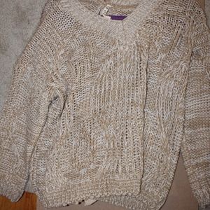 cream sweater